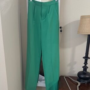 Love Tree Teal High-Waisted Pants
